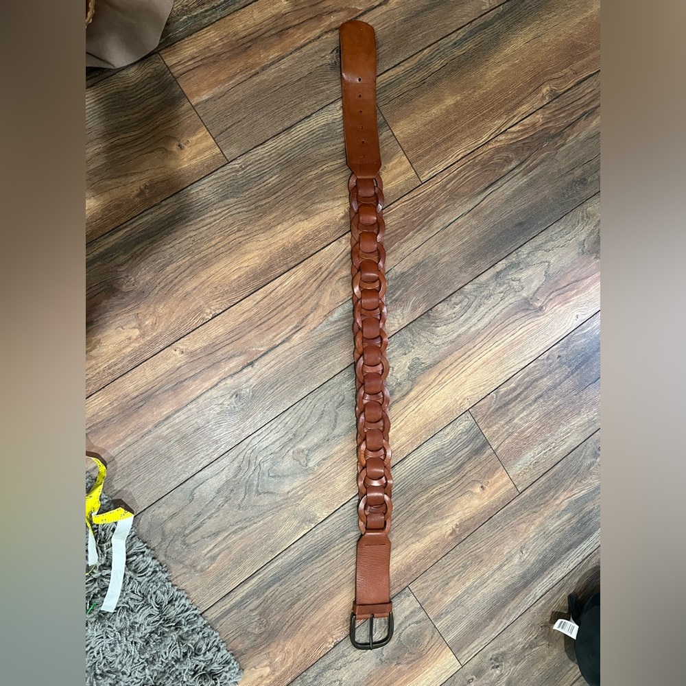 { hollister } brown braided vintage belt, small - Picture 2 of 4